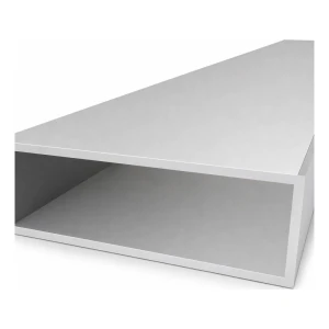 Aliuminio stačiakampė vamzdžio profilis 50×150×4 mm – uždaro skerspjūvio profilis EN AW-6060, L=2000 mm