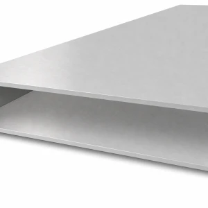 Aliuminio stačiakampė vamzdžio profilis 40×200×3 mm – uždaras profilis EN AW-6060, L=2000 mm