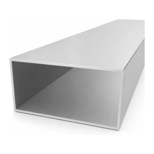 Aliuminio stačiakampė vamzdinė profiliuotė 100×200×4 mm – uždaro skerspjūvio profilis L=2000 mm