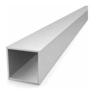 Aliuminio kvadratinis vamzdis 45×45×2 mm EN AW-6060 – ilgis 2000 mm