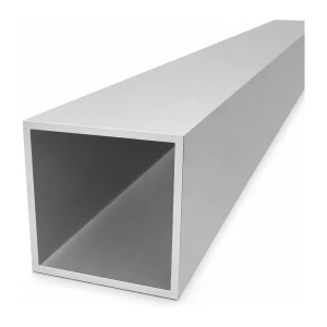 Aliuminio kvadratinis vamzdis 90×90×4 mm – uždaro profilio EN AW-6060, L=2000 mm