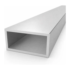 Aliuminio stačiakampė vamzdis 50×100×5 mm EN AW-6060, ilgis 2000 mm