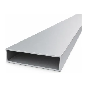 Aliuminio stačiakampis vamzdis 25×100×2 mm – uždaras profilis EN AW-6060, L=2000 mm