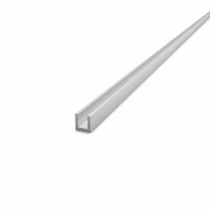 Aliuminio profilis C/U 10×10×1,5 mm – skerspjūvis C/U, ilgis 2000 mm, EN AW-6060