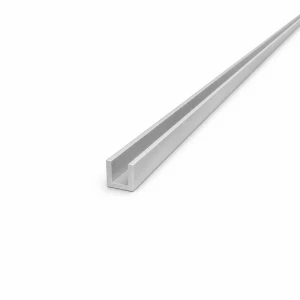 Aliuminio švytuoklė EN AW-6060 profilis C/U 12×12×2 mm, ilgis 2000 mm