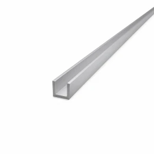 Aliuminio U profilis 15×15×2 mm – C/U profilis, ilgis 2000 mm