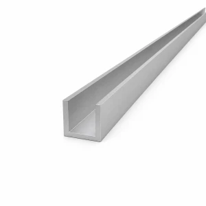 Aliuminio lūpinis profilis 25×25×3 mm – C/U profilis EN AW-6060 L=2000 mm