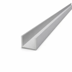 Aliuminio lentjuostė 30×20×2 mm – C/U profilis, ilgis 2000 mm
