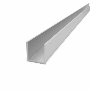Aliuminio U profilis 30×30×2 mm – C/U skerspjūvio profilis EN AW-6060, ilgis 2000 mm