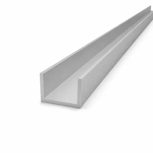 Aliuminio U profilis 40×25×3 mm – atviras C/U profilis, ilgis 2000 mm