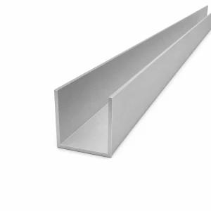 Aliuminio profilis C/U 40×40×2 mm – EN AW-6060, ilgis 2000 mm