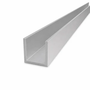 Aliuminio C profilis 40×40×4 mm EN AW-6060 – C/U profilis, ilgis 2000 mm