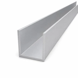 Aliuminio C profilis 50×50×4 mm – C/U profilis, ilgis 2000 mm