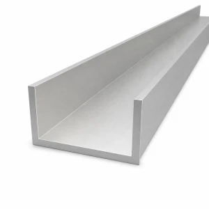 Aliuminio lentjuostė 80×40×5 mm – C/U profilis EN AW-6060, ilgis 2000 mm