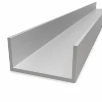 Aliuminio lūžis 100×50×5 mm – C/U profilis EN AW-6060 L=2000 mm