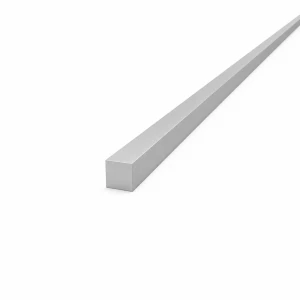 Aliuminio kvadratinis strypas pilno skerspjūvio 12×12 mm EN AW-6060 T64, L=2000 mm