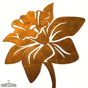 Zawieszalnia – sodo dekoracija iš corten plieno Narcizas XL 15×97 cm