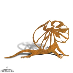 Zawieszalnia – sodo dekoracija Agama XL iš corten plieno 75×45 cm