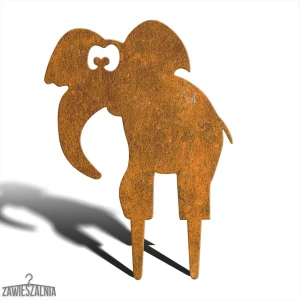 Zawieszalnia – sodo dekoracija Pupil Dramblys Benio M 39 cm, corten plienas