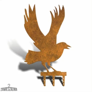 Zawieszalnia – sodo baidyklė Kruk XL 38×64 cm corten plienas su patina