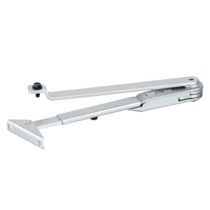 GEZE žirkliškoji svirtis durų sklendei TS 1500/1000 su mechanine blokuote – sidabrinė