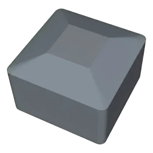 Pilkas LLDPE dangtelis PV montavimo profiliui 40×40 mm – 1 tipas