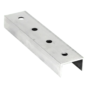Aliuminio PV montavimo profilio jungtis 20 cm – U profilis 25×45×25 mm