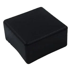 Plokščias juodas dangtelis PV montavimo profiliui 40×40 mm – 3 tipas, LLDPE