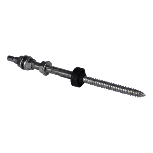 Dvigijis varžtas M10×200 A2 skirtas PV adapteriams ir trikampiams su EPDM tarpine