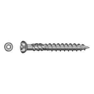 Terasinis medsraigtis nerūdijantis C1 (AISI 410) TX25 5,0×40 mm – galvutė su frezavimo briaunelėmis – dėžėje 100 vnt.