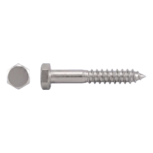 Medsraigtis su šešiakampe galvute nerūdijantis A2 DIN 571 5×30 mm – kartoninė dėžė 200 vnt.