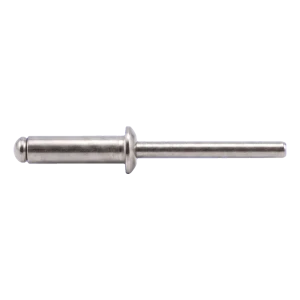 Kniedė iš nerūdijančio plieno A2/A2 ISO 15983 3,0×12 mm – plokščia galvutė, atvira – kartoninė dėžė 500 vnt.
