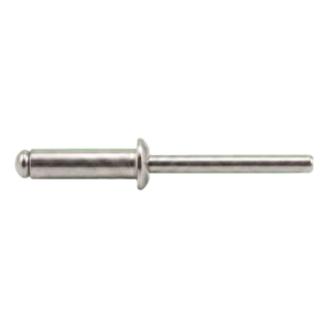 Kniedė iš nerūdijančio plieno A2/A2 ISO 15983 6,0×16 mm – plokščia, atvira galvutė – dėžutėje 250 vnt.