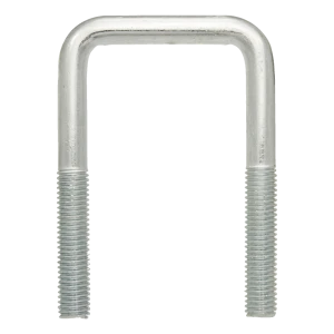 Kvadratinė U formos apkaba (C tipo), cinkuota, M8 × 77 × 136 mm, 2 1/2" vamzdžiui