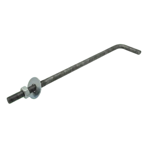 L tipo inkaras mūrlatui (užlenktas srieginis tvirtinimo elementas) M16 × 450 mm, juodas