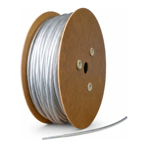 Cinkuotas plieninis lynas su PVC danga Ø8 mm, bespalvis, šerdis Ø5,0 mm (6x7) – metrais