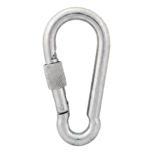 Karabinas su fiksuojančia veržle cinkuotas 12×140 mm – fiksuojanti veržlė, DIN 5299 D