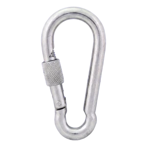 Karabinas su fiksuojančia veržle cinkuotas 13×160 mm – fiksuojanti veržlė, DIN 5299 D