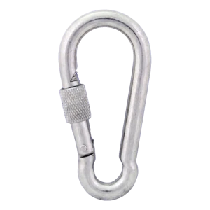 Karabinas su fiksuojančia veržle cinkuotas 14×180 mm – apsauginė veržlė, DIN 5299 D