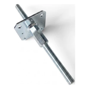 Reguliuojama kolonos atrama 110×110 mm, sriegis M20 – aukštis 330 mm, cinkuota
