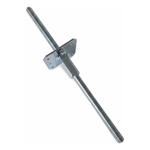 Reguliuojama kolonos atrama 110×110 mm, sriegis M20 – aukštis 500 mm, cinkuota