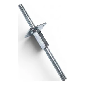 Reguliuojama kolonos atrama 80×80 mm, sriegis M20 – aukštis 330 mm, cinkuota