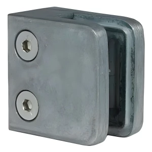 Stiklo laikiklis 45x45x26 mm, stiklas 6-10,76 mm, zamak, plokščia sistema, neapdorotas