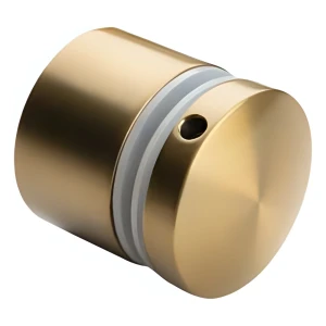 Taškinė stiklo atrama 8-21,52 mm fi 50/30/M10x40 AISI 304 plokščia sistema auksinė