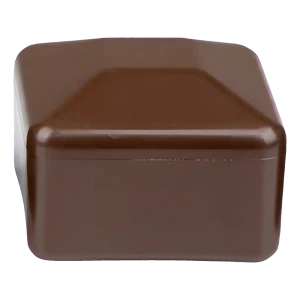 Tvoros stulpo kepurė 80×80 mm, ruda