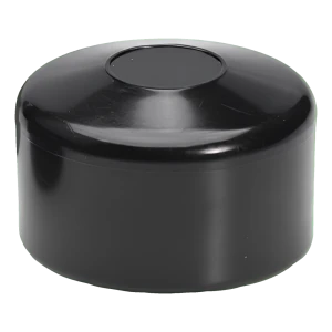 Tvoros stulpo kepurė 1 1/4" (Ø 42,4 mm), juoda