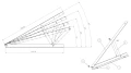 Montuojamasis trikampis, reguliuojamas - 15-30 horizontalus - 980x371x850 PV-09-08 (2)