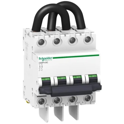 PV nuolatinės srovės viršįtampių jungiklis B 16A 2P 800V C60PV-DC A9N61651 GPV-401-10