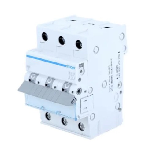 HAGER viršįtampių jungiklis B 10A 3P 6kA MBN310E GPV-401-22