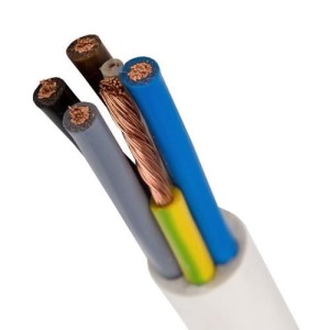 Kabelis OWY 5x4 mm² 300/500V baltas
